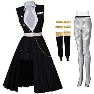 RocailleCos Uzui Tengen Cosplay Dress Costume Uniform Halloween Suit for Women Girls Size M