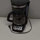 BLACK+DECKER 12-Cup Digital Coffee Maker, Programmable, Washable Basket Filter, Sneak-A-Cup, Auto Brew, Water Window, Keep Hot Plate, Black