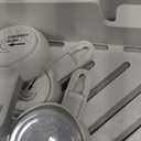 TAILI Corner Shower Caddy with Suction Cups, Wall Mounted Organizer Plastic Rack for Small Bathrooms, Kitchen, Removable Drill-Free Heavy Duty Shelf Basket, White