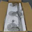 3 Lights Vanity Light, Brushed Nickel Bathroom Light Fixtures, Farmhouse Wall Sconces with Globe Clear Glass Shade, Porch Wall Mount Lamp for Mirror, Kitchen, Porch, Living Room, Workshop (E26 Base)