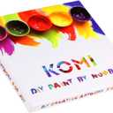 KOMI Flower Paint by Numbers Kit for Adults, Adult Paint by Number Flowers Kits on Canvas Painting Art Craft Kits for Adults 16x20inch Frameless, Dancing Flower