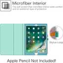 Fintie Folio Case for iPad Pro 12.9 (2nd Gen) 2017 / iPad Pro 12.9 (1st Gen) 2015 - [Corner Protection] Premium PU Leather Smart Stand Protective Cover with Auto Sleep/Wake (Emerald Marble)