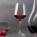 C CREST Wine Glasses Set of 8, 12oz, Lead-free, Clear, Durable Glassware