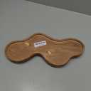 Uiifan Wood Cloud Perfume Tray Irregular Jewelry Decorative Tray for Women Trinket Dish Ring Holder Dish Room Aesthetic Decor Birthday Housewarming Gift(Brown)