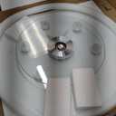 24" Glass Lazy Susan for Dining Table with 6 Rotating Wheels Table Top Centerpiece Kitchen Turntable Large Round Silent & Smooth Spin