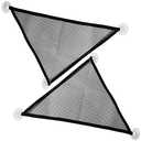 2 Pcs Bearded Dragon Lizard Hammock, Geckos Hammock, Breathable Mesh Reptile Hammock, Suitable for Iguanas, Anoles, Geckos, Snakes, Chameleon（Black）