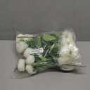 4 Bundles Artificial Peonies Silk Flowers, White Faux Peony Bouquet Florals Arrangements Decor for Farmhouse Home Boho Wedding Table Centerpiece, Fake Plastic Flowers Bulk Vase Decoration (White)