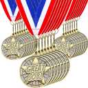 Quelay 30 Pcs 2'' Gold Medals for Awards,Winner Encourage Team Participation for Adults Trophy Award Prize Gift Competitions Graduation Party