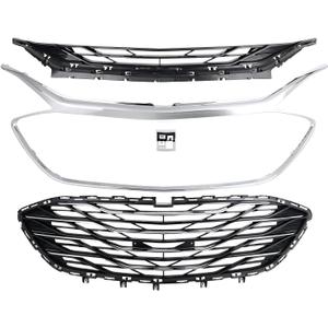 3PCS Original Style Chrome Front Grille Fit for 2019-2024 Malibu