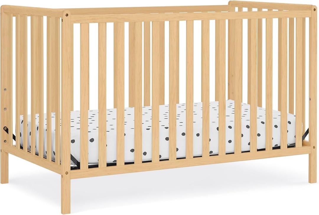 Delta Children Heartland 4-in-1 Convertible Crib, Natural