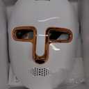 Red Light Photon Facial Mask, Wireless Rechargeable & Ergonomic Design with NIR, Gold