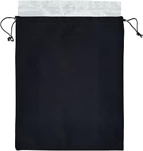 Black Velvet Cremains Urn Bag for Human Ashes - For Use Inside the Urn - Size 10" X 12" (230 Cubic Inches Capacity) - Includes a Resealable PE Material Ashes Storage Bag