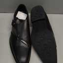 SANNAX Monk Strap Men’s Dress Loafer Shoes Plain Toe Classic Oxfords Shoes for Formal Business Wedding, Size: 10.5