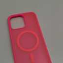 SUPFINE Magnetic for iPhone 15 Pro Max Case (Compatible with MagSafe) (Military Grade Drop Protection) Slim Translucent Matte Shockproof with Anti-Fingerprint Phone Case,Hot Pink