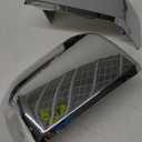 Mirror Cover Chrome Plated ABS Plastic 2-pc Set, Size L