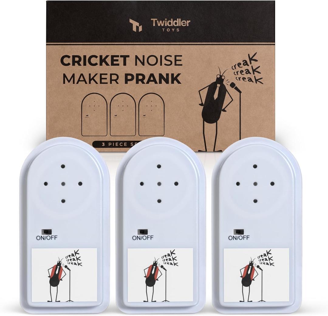 3 Pack Cricket Noise Maker Prank  Hidden Annoying Chirp Sounds  Funny Gag Office Prank