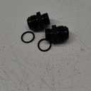 EVIL ENERGY 16AN Flare to 12AN ORB Male Fuel Rail Adapter Fitting Black 2PCS