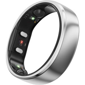 RingConn Gen 2 Smart Ring - Sleep Apnea Monitoring(Silver, Size 9)
