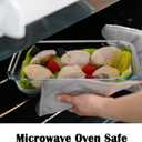 Small Glass Baking Dish for Oven, 1L Casserole Dishes for Oven, 10x6 Glass Baking Pan