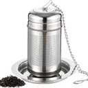 RhythmFit Tea Infuser For Loose Leaf Tea, Extra Fine Mesh Tea Diffusers For Loose Tea, 316L Stainless Steel Tea Strainer, Reusable Tea Steeper For Coffee, Herbs, Fruit, Spices（3.4oz）