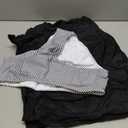 Yonique Women's Two Piece Swimsuits One Shoulder Tankini Tummy Control Bathing Suits Ruffle Swimwear (XLarge, Black and Striped)