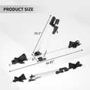 Bike Roof Rack for Car, Foldable Upright Bicycle Carrier, Rooftop Bike Rack, Lightweight Aluminum Roof Rack Bike Mount with Secure Locking, Sliver