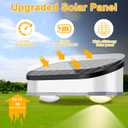 4 Pack Solar Fence Lights Outdoor Waterproof Stainless Steel Led Solar Lights Outdoor Post Deck Light 9 Modes RGB Color Changing Garden Step Light Solar Powered for Backyard Wall Patio