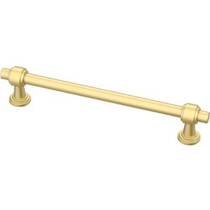 Alzassbg 10 Pack Matt Gold Cabinet Pulls, 6-1/4 Inch(160mm) Hole Centers Cabinet Handles Kitchen Hardware Straight Bar for Cabinets and Drawer AL3505MGP