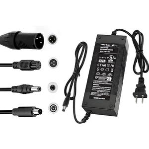 Brokeir UL Listed 42V 2A Replacement Electric Scooter Charger for 36V Hoverboard Charger with 5 Plugs, Compatible with Scooter Power Adapter
