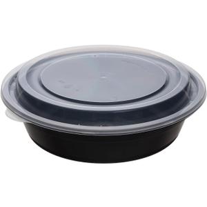 16 oz Round Portion Containers - 50 Pack Commercial, BPA-Free, Freezer/Dishwasher Safe - For Sides, Sauces, Dressings, Snacks