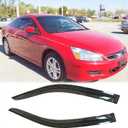 Sunproof Rainproof Side Window Wind Deflector, 2pcs Protective Replacements Rain Deflector Guards Set, Rain Guards Compatible with 2003-2007 Honda Accord 2-Door Coupe 92349