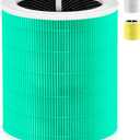 Core 600S Toxin Absorber Replacement Filter for LEVOIT Core 600S & Core 600S-P Air Purifier, 3-in-1 H13 True HEPA with Activated Carbon Filter for Home Large Room, Core 600S-RF, Pack of 1, Green