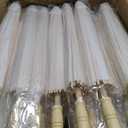 Sadnyy Paper Umbrellas Parasol Umbrella, 33 Inches, White, 80 Pack