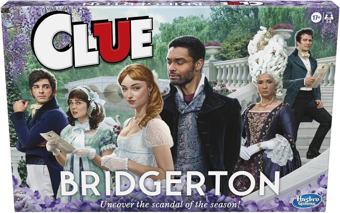 Hasbro Gaming Clue: Bridgerton Edition-BoardGame for Ages 17+Game for Bridgerton Fans for 3-6 Players, Inspired by Shondaland's Original Series on Netflix