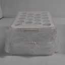 Plastic Cupcake Carrier 24 Count, 2-Layer Cupcake Holder Carries with Lid & Handles, Cookie, Cake, Cupcake and Brownie Storage Carrier, Reusable Cupcake Box