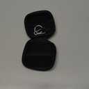 Earbud Case, Cridoz Earphone Case Headphone EVA Earbud Holder with Stainless Steel Carabiner Cell Phone Accessories Organizer Mini Earbud Pouch for Wireless Earbuds, Bluetooth Headset, SD Memory Card (Black)