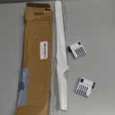 Resharpenable Bread Knife for Homemade Bread, 11.6-Inch Multifunction Serrated Knife with 5 Thickness Adjustable Slicing Guide, Stainless Steel Bread Cutter, Razor Sharp for Sourdough, White