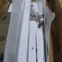 ROYMELO 36x80 Inch White Sliding Barn Door Slab with 6.6ft Hardware Kit Included, 5-Panel, MDF Wood Panel Covered with Water-Proof Scratch-Proof PVC Surface, Simple DIY Assembly