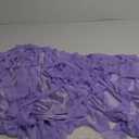 Leegleri Lavender Purple Curly Willow Tulle Tutu Table Skirt for Rectangle or Round Table,Ruffle Table Skirts for Mermaid Party Baby Shower Decoration(L 6(ft)*H 30in table skirt)