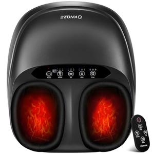 KNQZE Shiatsu Foot Massager with Heat, Compression, Deep Kneading Foot Massage for Plantar Fasciitis Relief, Remote Control, Multi Massage Modes, Auto Shut-Off Timer, FSA Eligible, Mother's Day Gifts