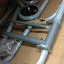 Medline Lightweight Junior/Lower Height Folding Walker with 5 Wheels