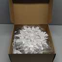 Brightown Snowflake Lights Outdoor, 10 Large Snowflake Christmas Pathway Lights, Christmas Decorations Outside Yard Sidewalk Walkway Driveway Marker Garden Lawn Stakes with LED Lights, White