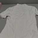 PRETTYGARDEN Short Sleeve T Shirts for Women Summer Clothes 2026 Casual Spring Tops Ruffle Mock Neck Ribbed Fitted Basic Tees (White,Medium)