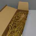 30.7" Christmas Gold Glitter Stems, 5Pcs Artificial Spray Leaf Picks Tall Branches for Christmas Tree DIY Xmas Wreath Garland Arrangement Vase Bouquets Table Centerpieces Decoration Home Decor