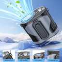 Portable Waist Fan, Wearable Belt Fan 10 Speeds Powerful Airflow, Hands-FreeHanging Neck Fan Rechargeablewith up to 24H+ of Working Time, for Camping, Outdoor, Jobsite