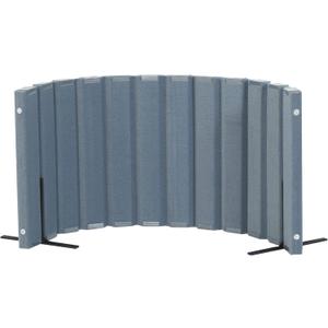 Childrens Factory 30" x 6' Quiet Divider With Sound Dampening Panels, Freestanding Room Divider Wall, Slate Blue