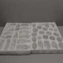 Set of 40 Glass Bud Vases, Small Clear Glass Vases in Bulk, Mini Vintage Embossed Flower Vase for Wedding, Centerpieces, Birthday Party, Baby Shower, Home Table Decorations (Clear)