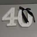 40th Birthday Decoration Light Up Letters, Battery Powered LED Numbers Marquee Number Sign for 40th Party Home Decor Night Light