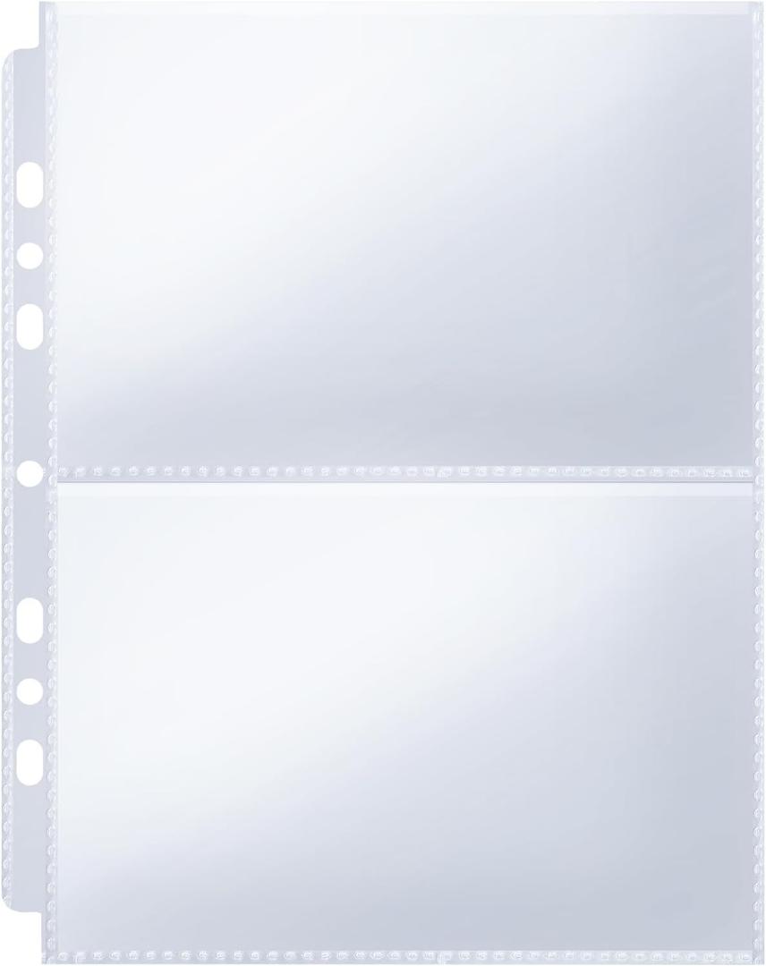 240Photos 4x6 inch Photo 7Ring Photo Sleeves for A5 8.07 x 9.64 inch Binder, Clear Photo Album Refill Pages, (60 Pack)