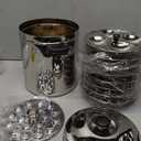 Stainless Steel Big Idli Cooker with Whistle Indicator, Food Grade 8 Idli Plates For Cooker, Electric Pot, Insta Pot - 8 Idli Plates - Makes up to 32 Idlis, 1 Mini Idly Plate make 18 Idlies